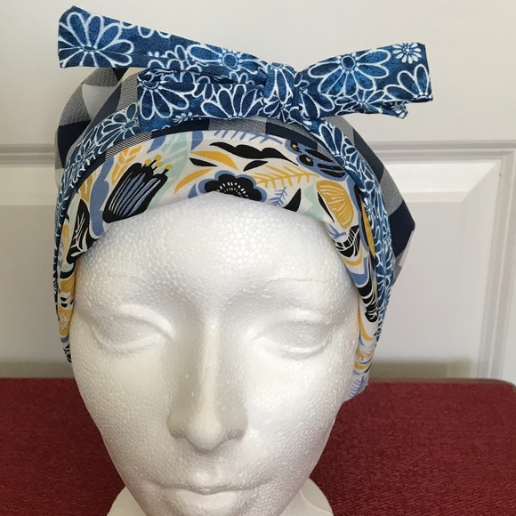 HANDMADE SCRUB CAP/HAT * REVERSIBLE * LONG TIES - Picture 8 of 13